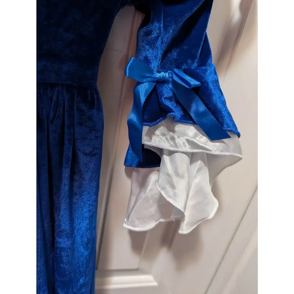 NEW! Renaissance Blue Dress Girls Medieval Princess Halloween Costume Cosplay
